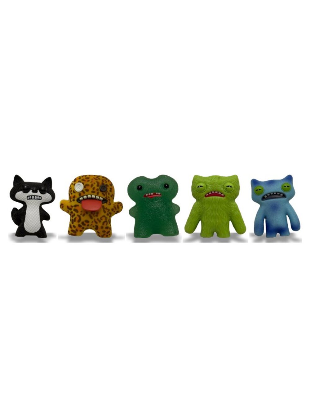Fuggler 5-Pack Combo 2.5" Mini Monsters Fox Leopard Green Blue